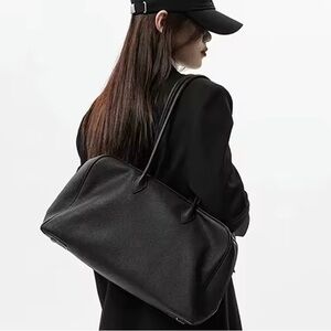 Calfskin Leather Boston Bag Brand New